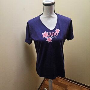 Curves Purple Ladies Tee Shirt